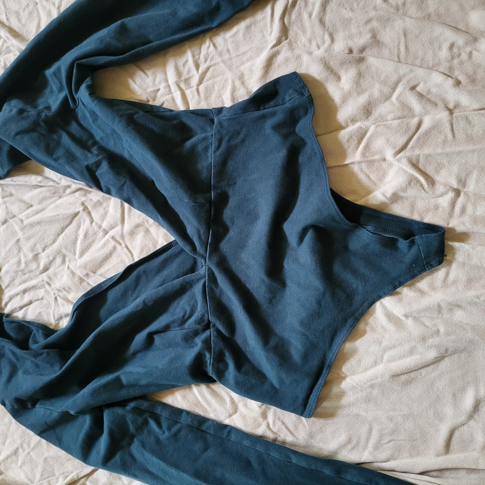 NEVER WORN American Apparel Dark Green Long Sleeve Top